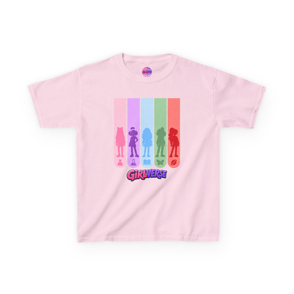 GiRLVERSE Rainbow Kids T‑Shirt