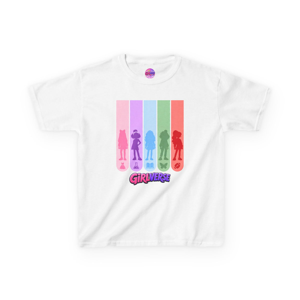 GiRLVERSE Rainbow Kids T‑Shirt