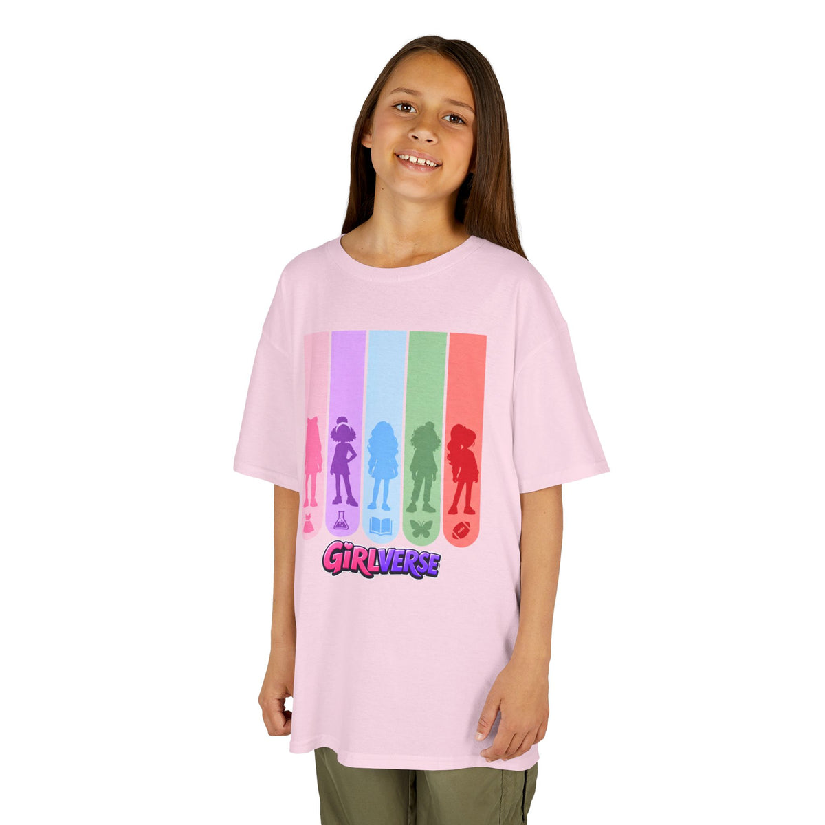 GiRLVERSE Rainbow Kids T‑Shirt