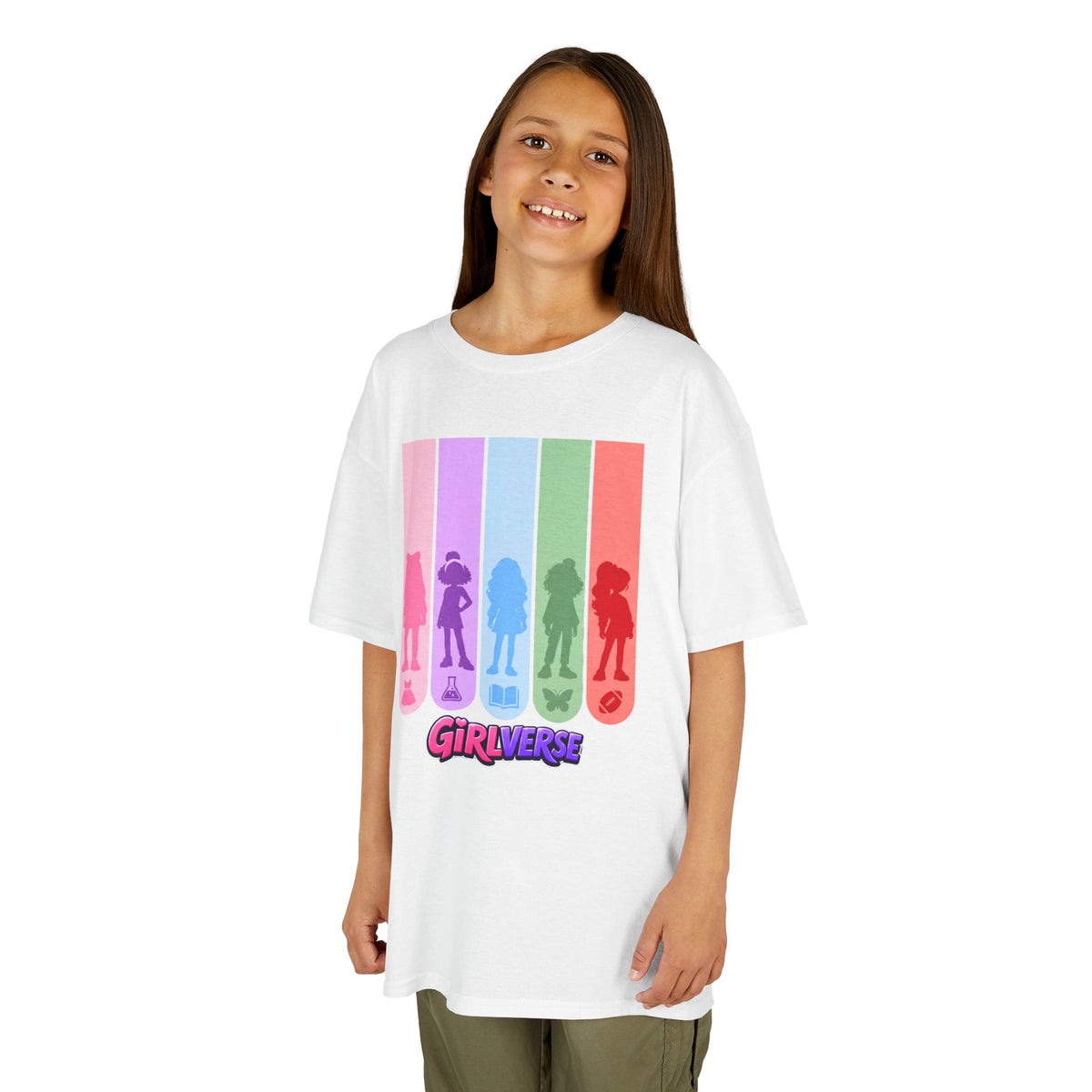 GiRLVERSE Rainbow Kids T‑Shirt